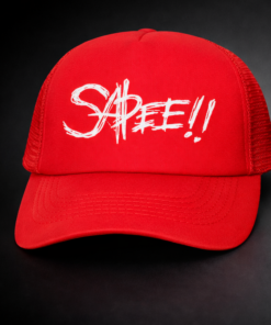 gorra sapee roja malla trucker